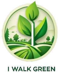 Logo I Walk Green, Nature, Feuilles, Environnement